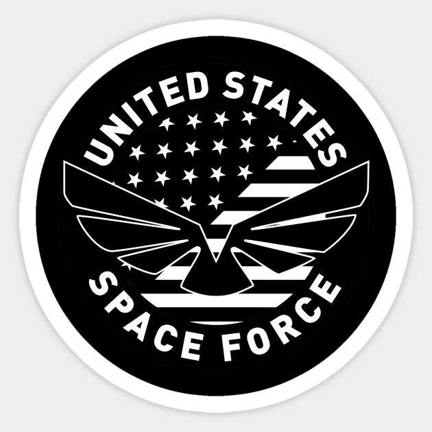 United States Space Force Eagle Design - Limited Edition Sticker by DesignbyDarryl